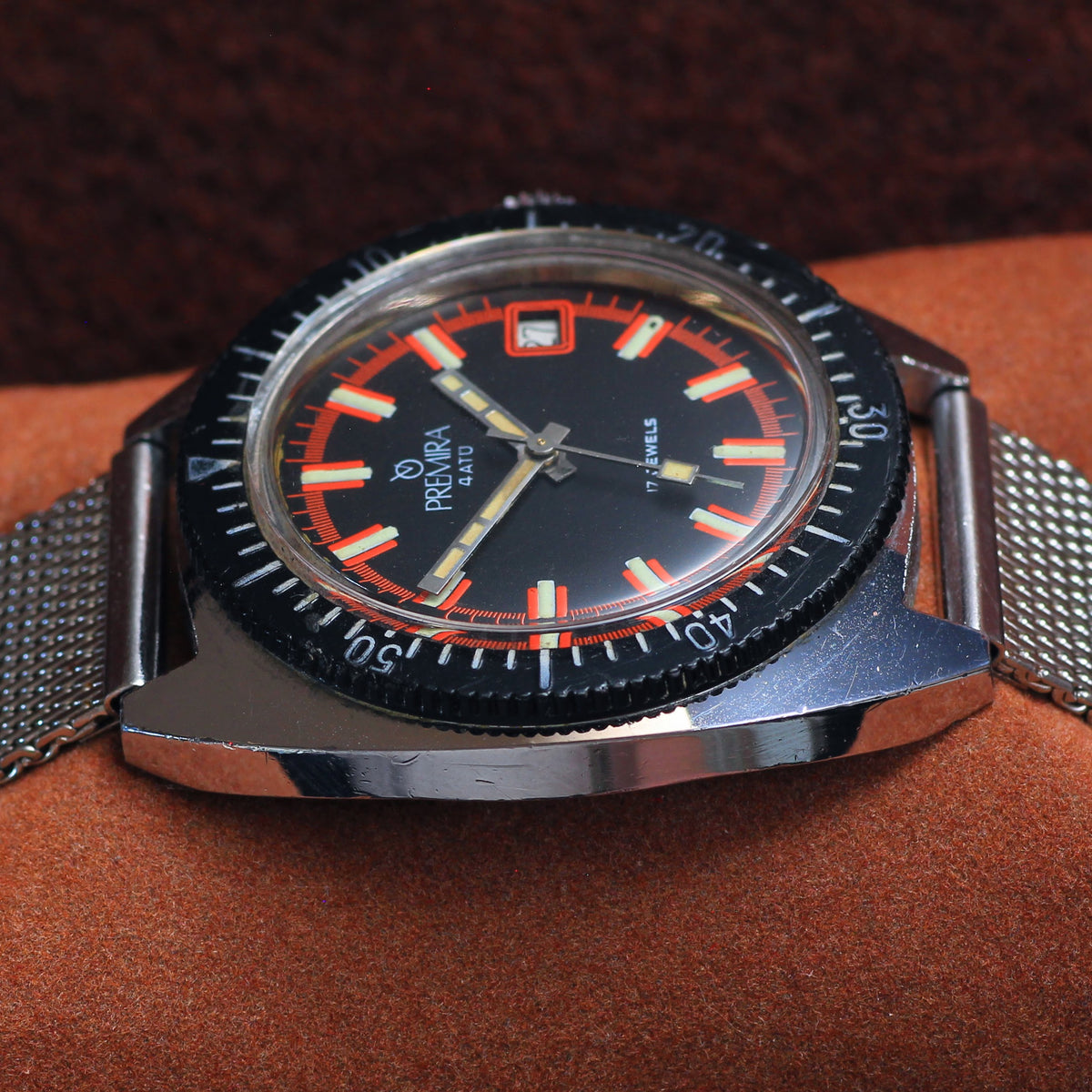 Vintage Premira 4 ATÜ Mens Skin Dive Watch - Manual Wind