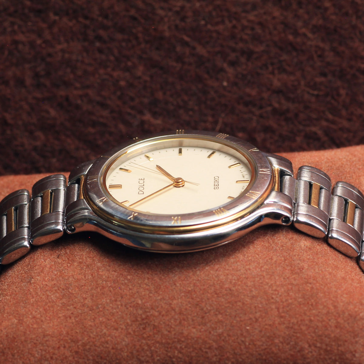 Neo-Vintage Seiko Dolce Two-Tone Mens Dress Watch - 5E31-6B80 - 1991