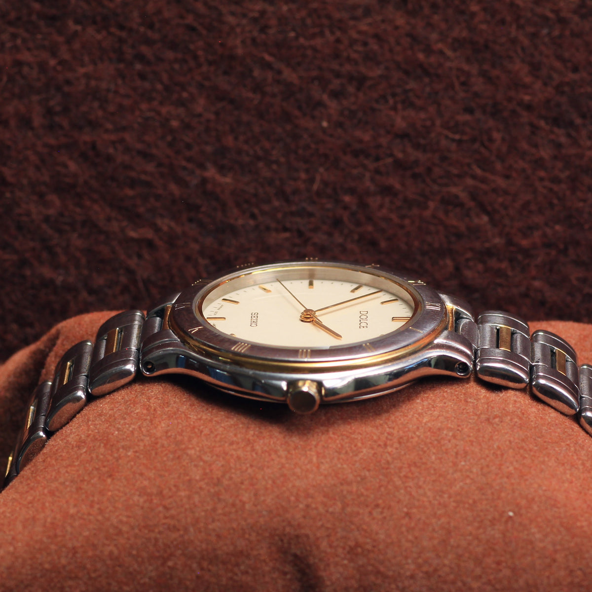 Neo-Vintage Seiko Dolce Two-Tone Mens Dress Watch - 5E31-6B80 - 1991
