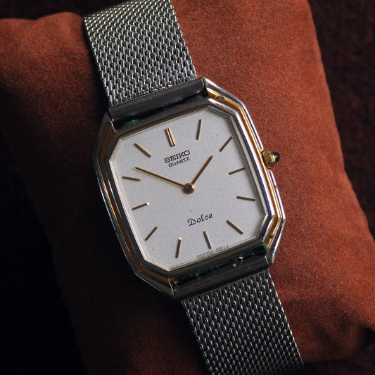Vintage Seiko Dolce Cushion Mens Watch - 6020-5930 - 1981