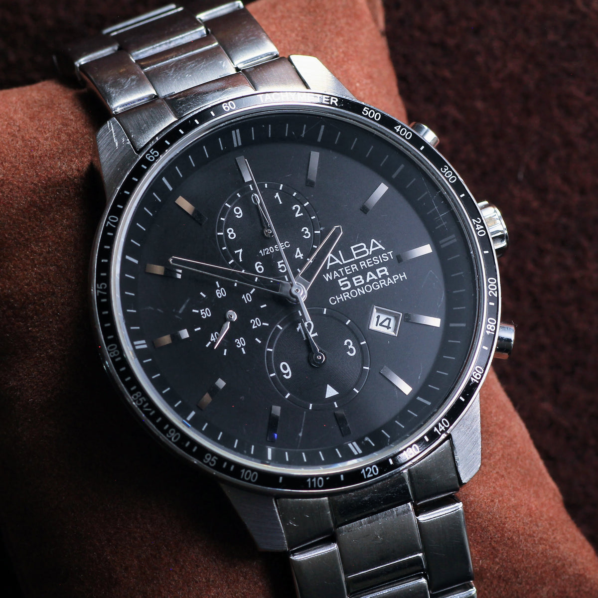 Vintage Alba by Seiko Chronograph Mens Watch - YM92-X107 - 1998