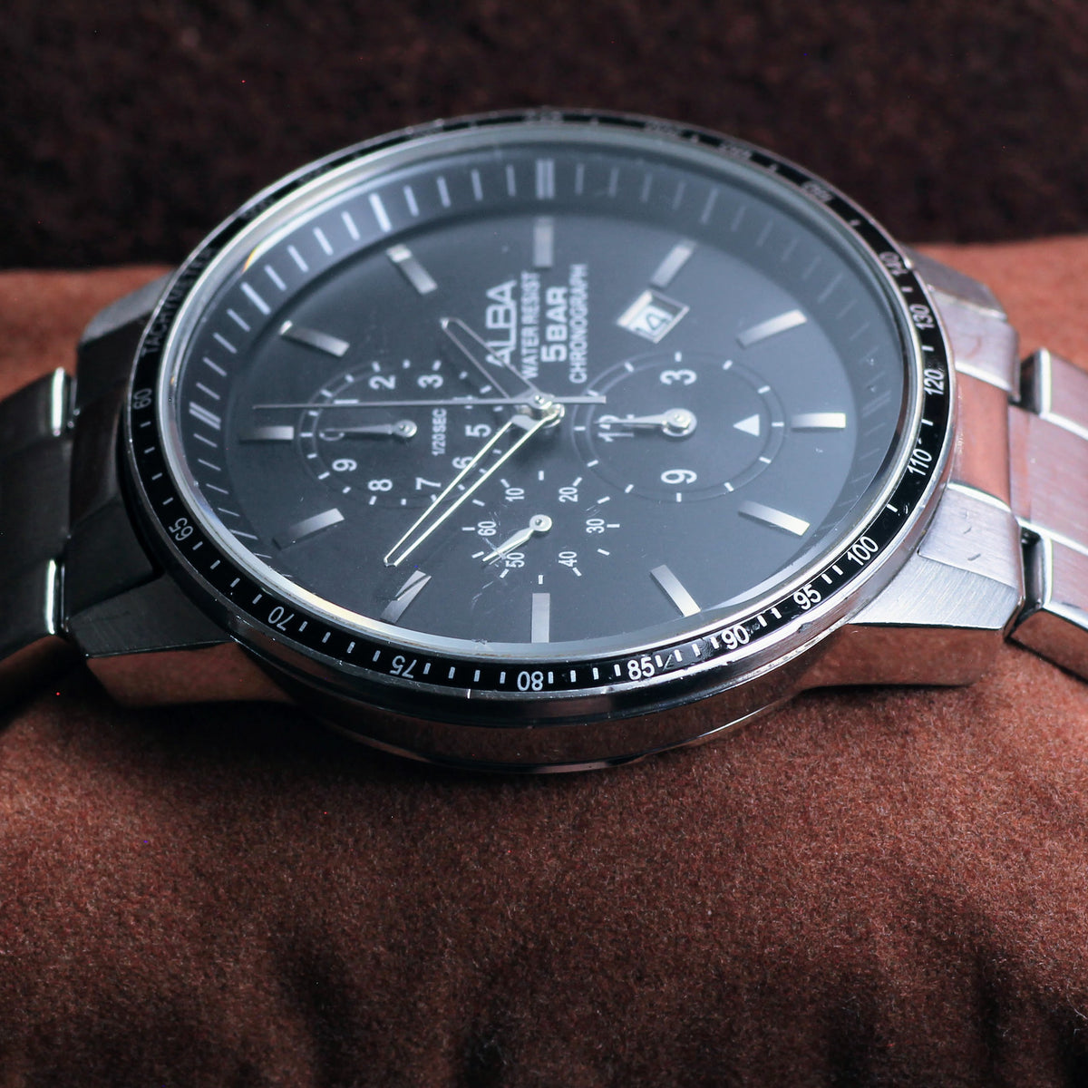 Vintage Alba by Seiko Chronograph Mens Watch - YM92-X107 - 1998