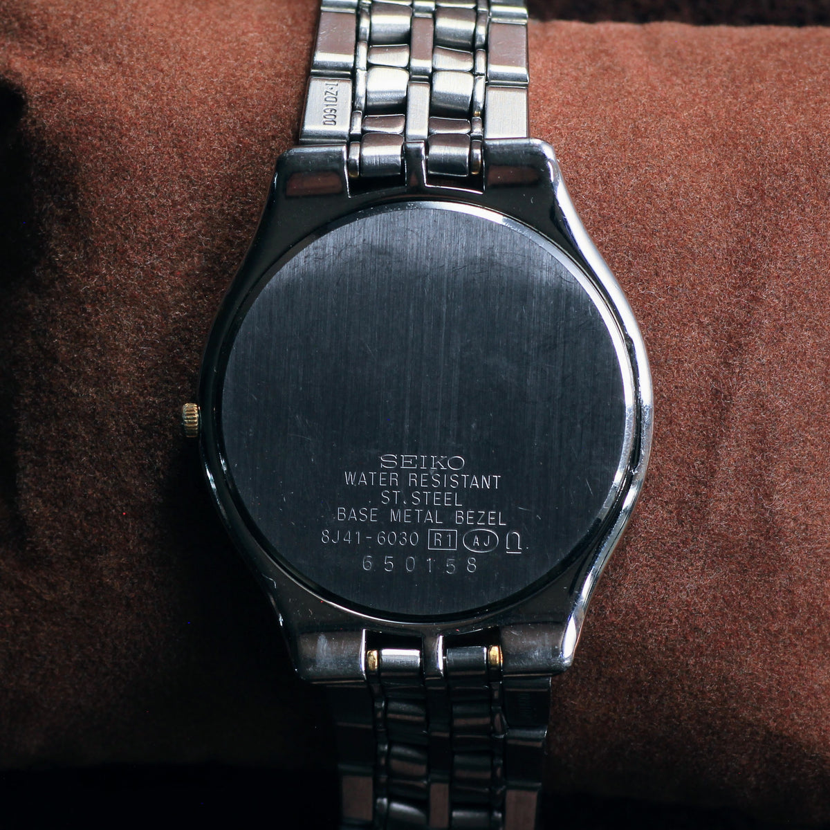 Vintage Seiko Dolce Roman Numeral Mens Dress Watch - 8J41-6030 - 1989