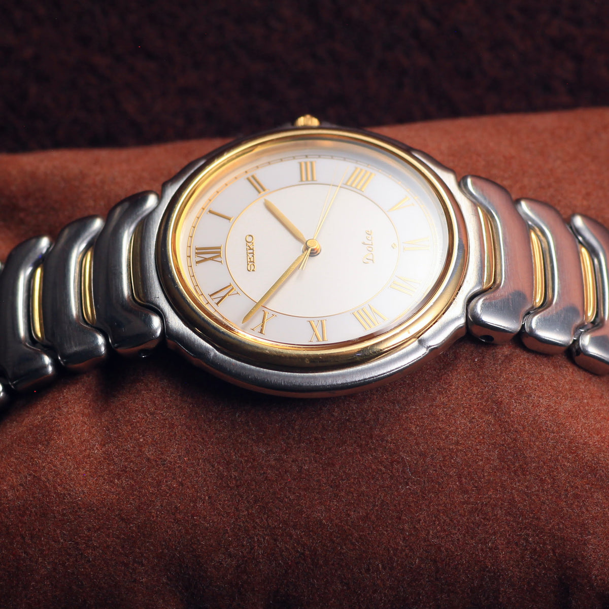 Vintage Seiko Dolce Integrated Bracelet Mens Watch - 5E31-6A20 - 1998