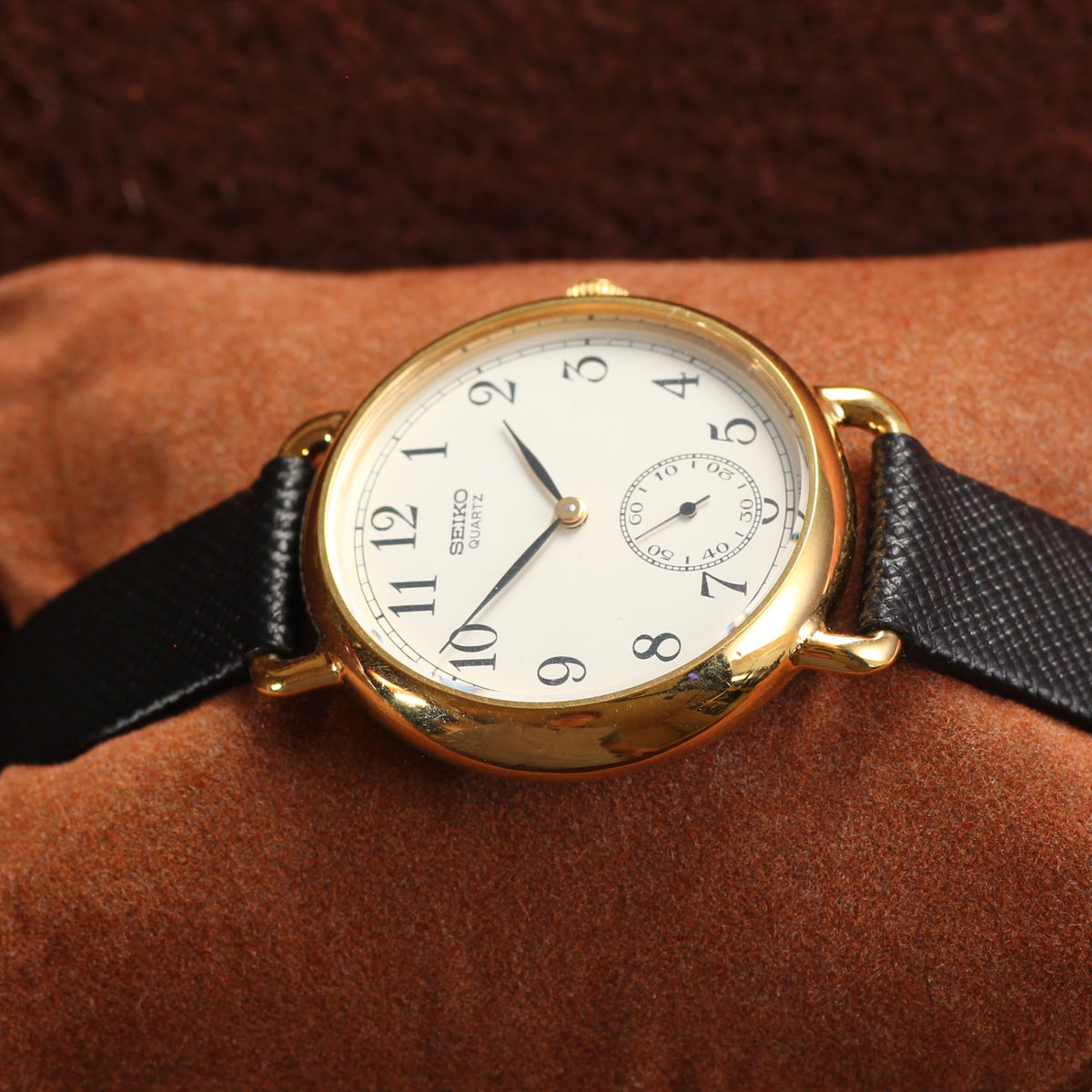 Vintage Seiko Railway Dial Mens Dress Watch - 2628-0140 - 1983