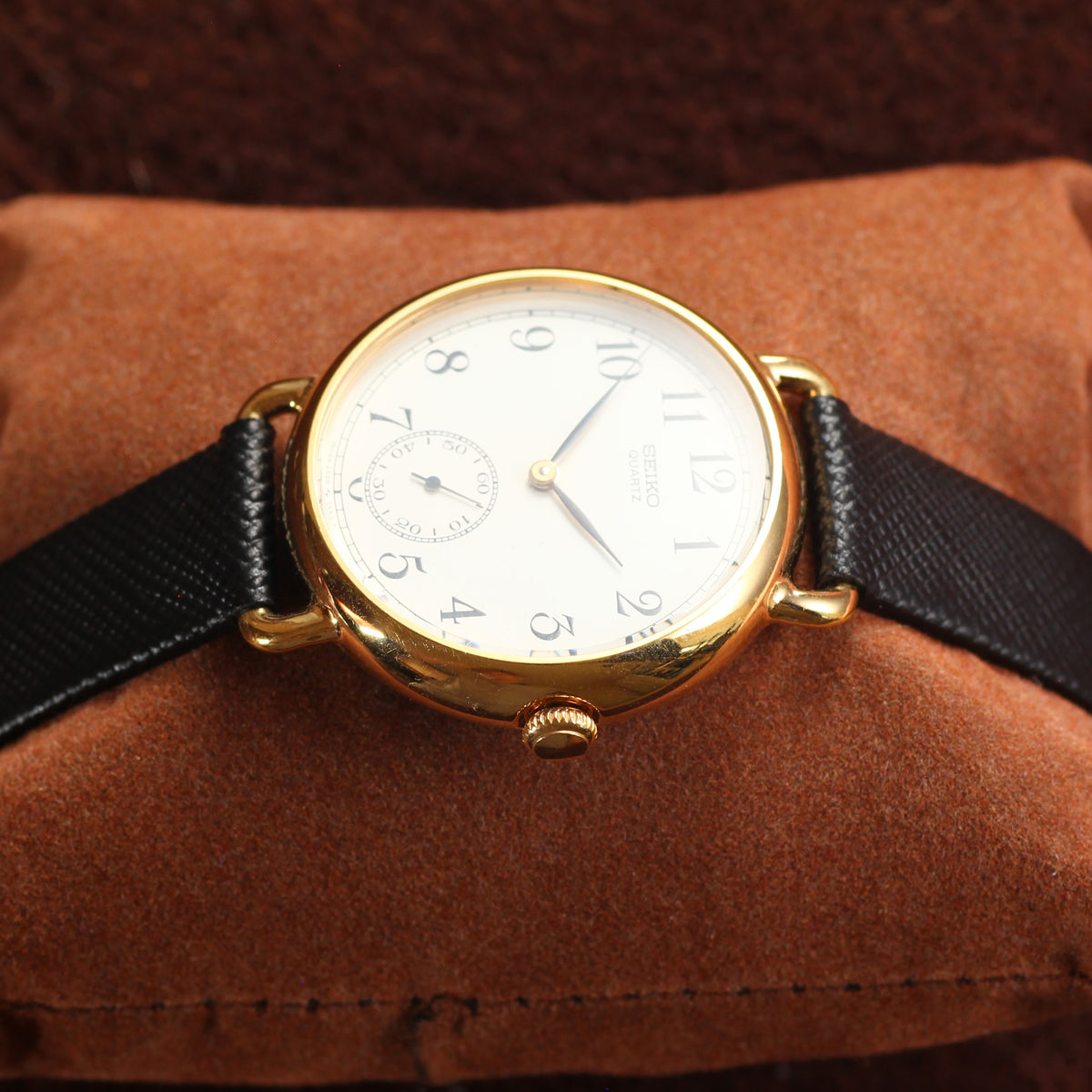 Vintage Seiko Railway Dial Mens Dress Watch - 2628-0140 - 1983