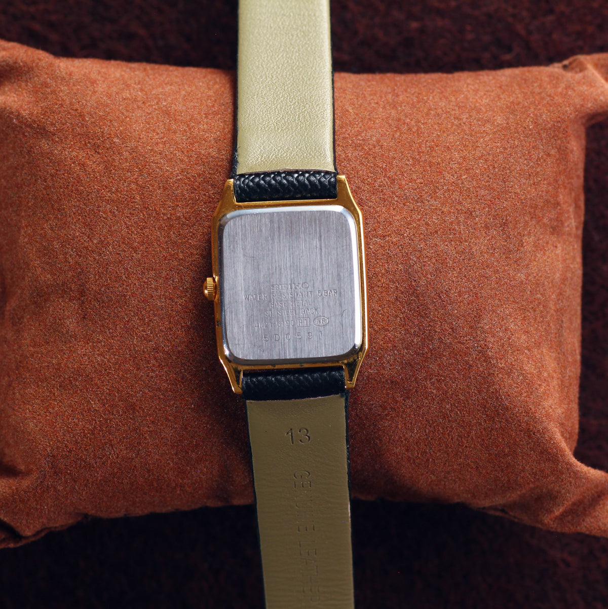 Vintage Seiko Spirit Gold Tank Womens Watch - 4N21-5190 - 1995