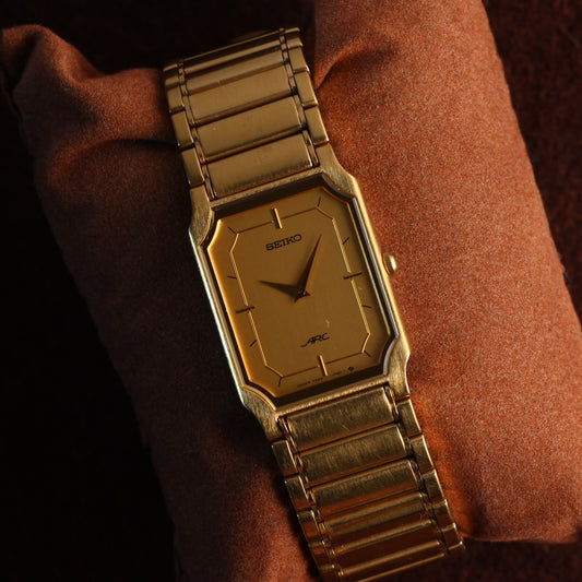 Seiko ARC ultra-thin gold dress watch 7320-6460, view 1