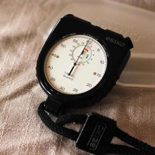 1976 Vintage Seiko Stopwatch 8A20 Meca-Quartz Timer Great Cond Box