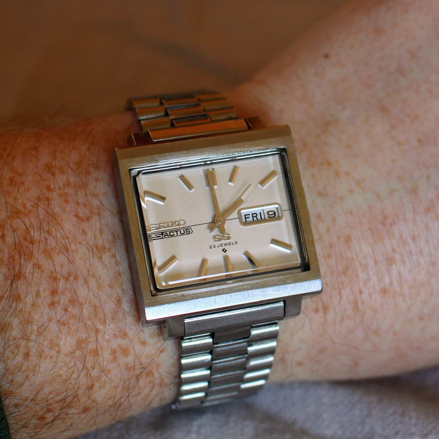 1972 Seiko 5 Actus SS Automatic Watch Hacking JDM Great Condition - 6106-5440