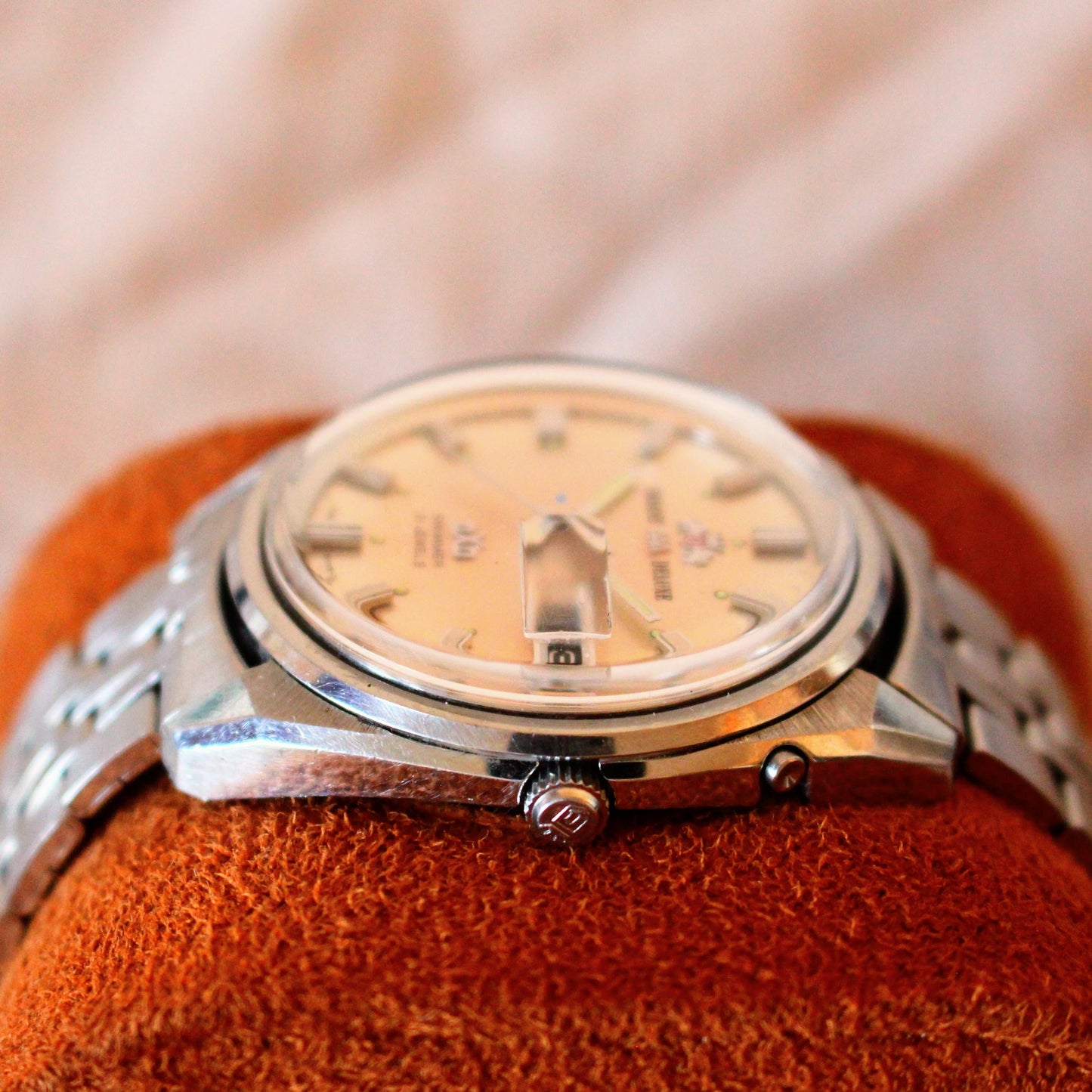 Vintage Jumbo Orient AAA Deluxe Swimmer Automatic Double Cyclops Watch - c.1970