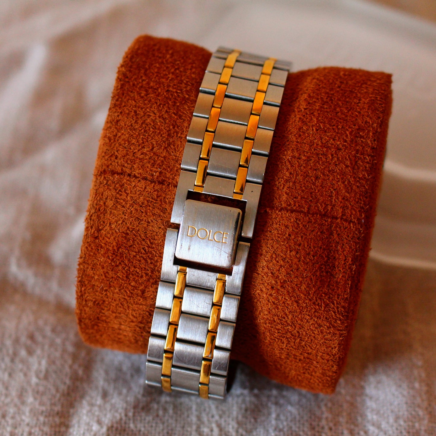 Superb Seiko Dolce Two Tone Quartz Dress Watch Textured Dial - 1993 - 5E31-6E30