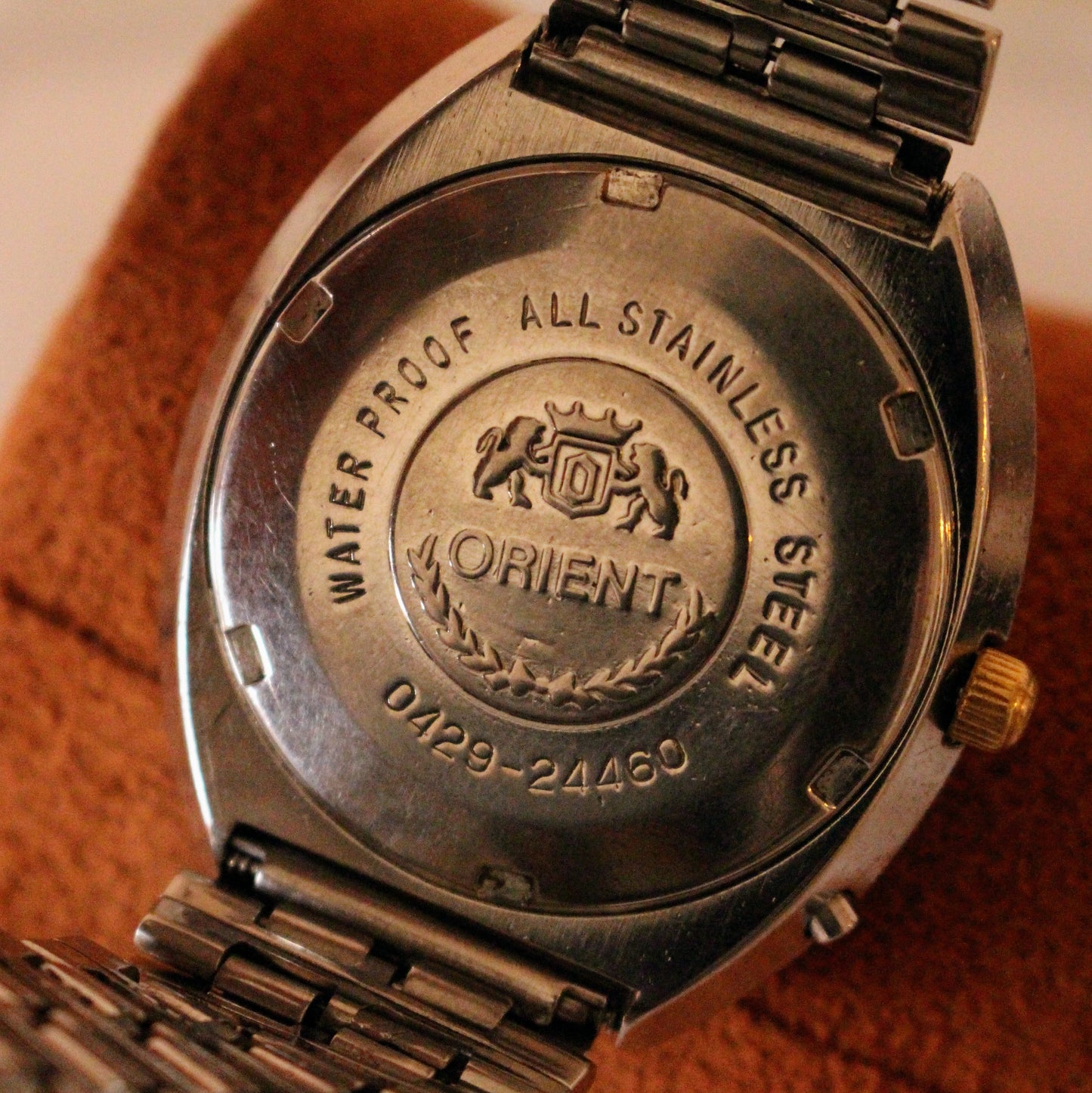 Vintage Orient Automatic Green Sunburst Dial 70s Mens Watch
