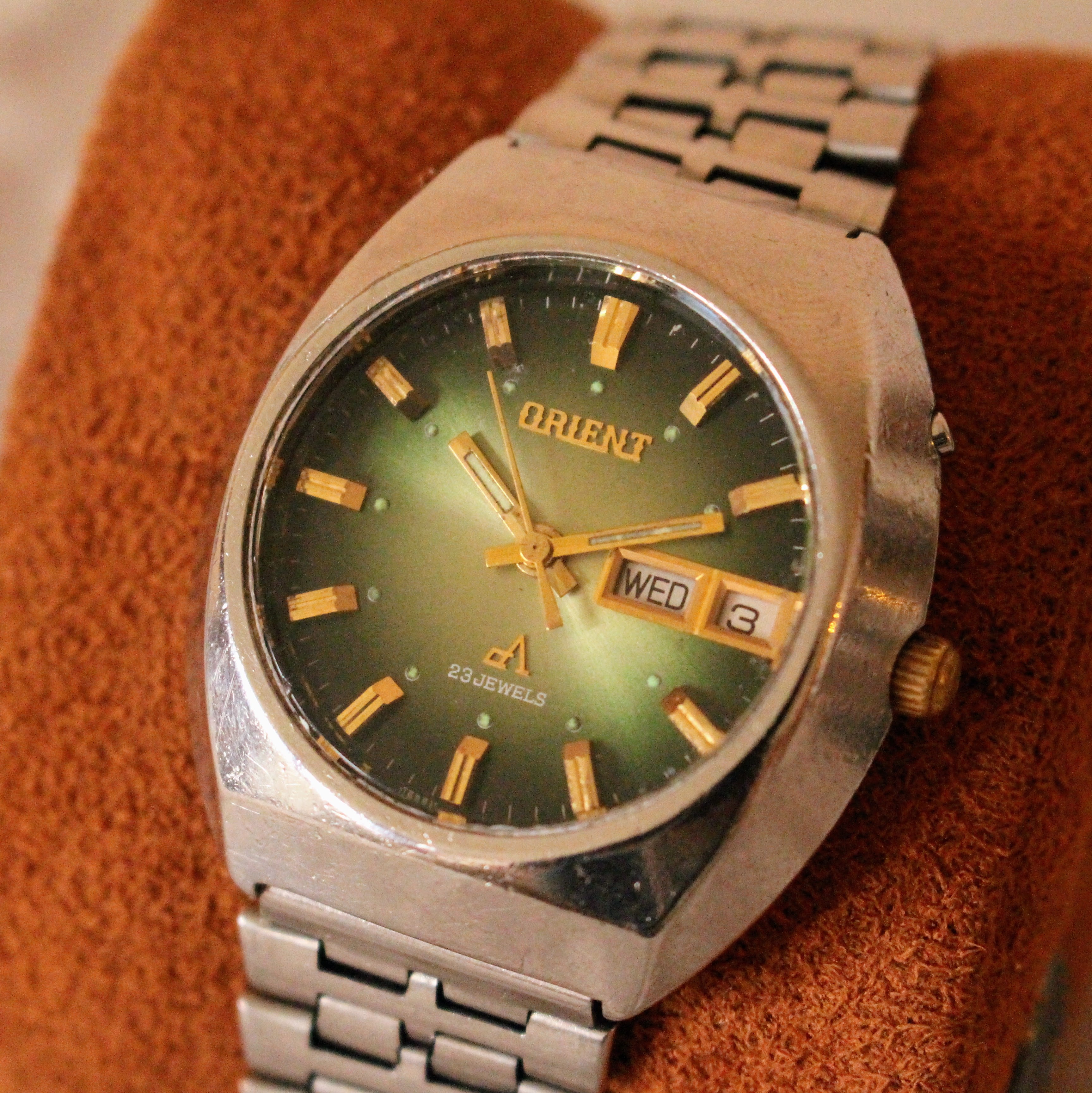 【ORIENT】810305-40 スーパースリム 80's ヴィンテージ Orient Square Watch, Vintage Orient Watch, Automatic Watch
