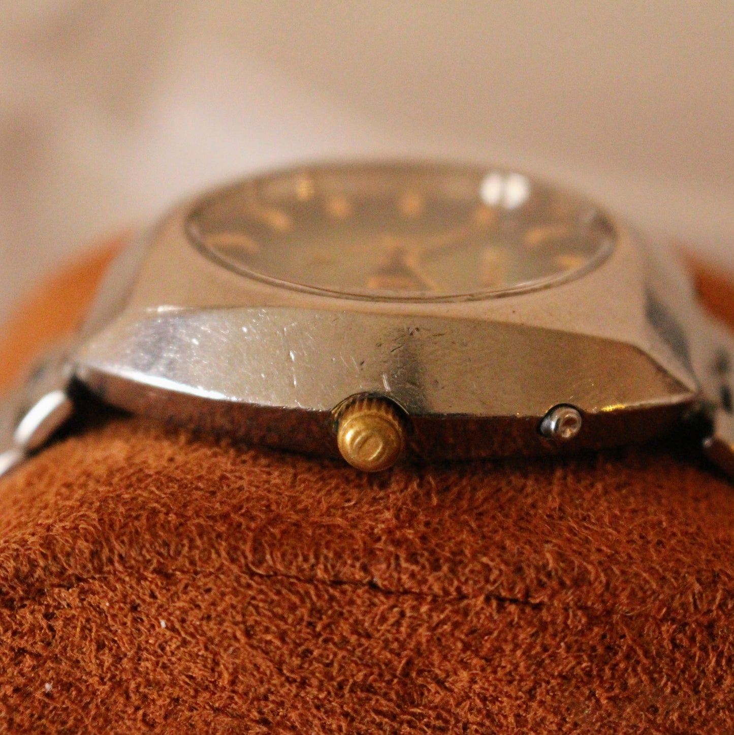Vintage Orient Automatic Green Sunburst Dial 70s Mens Watch