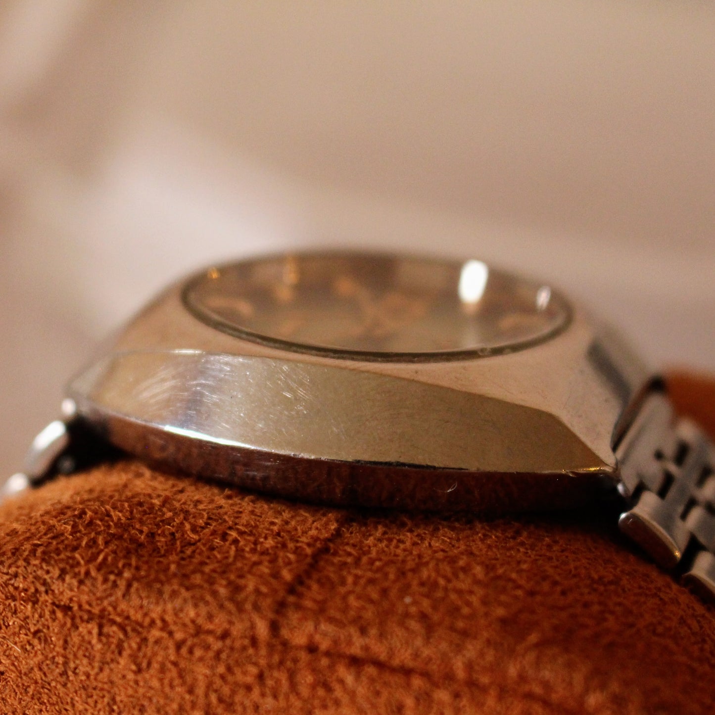 Vintage Orient Automatic Green Sunburst Dial 70s Mens Watch
