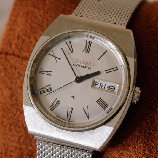 Vintage 70s Seiko Chariot Auto Hi-Beat Roman Dial Mens Watch - 1972 - 2409-0020