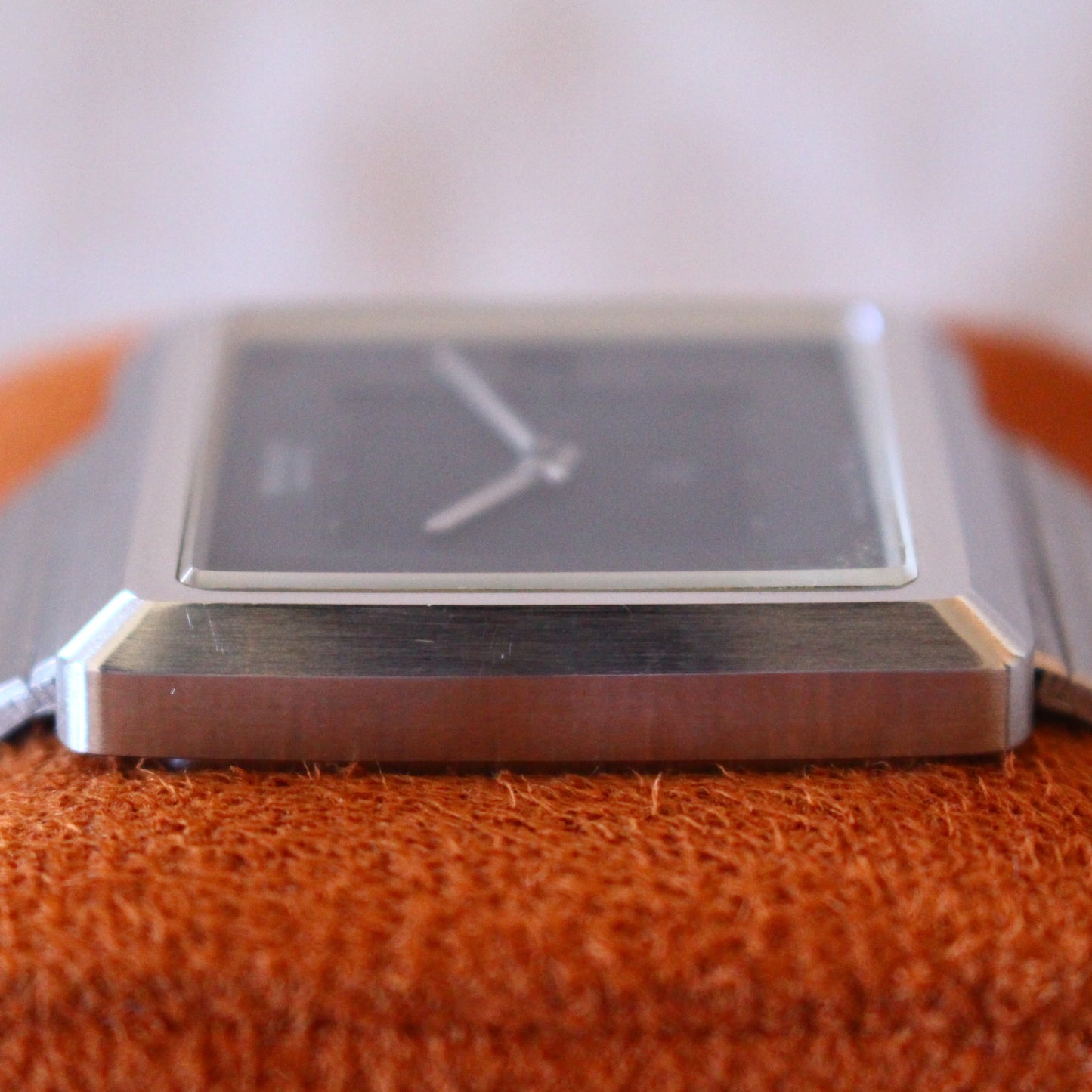 Vintage Seiko Square Black Dial Watch Original Band - 1988 - 7832-5050