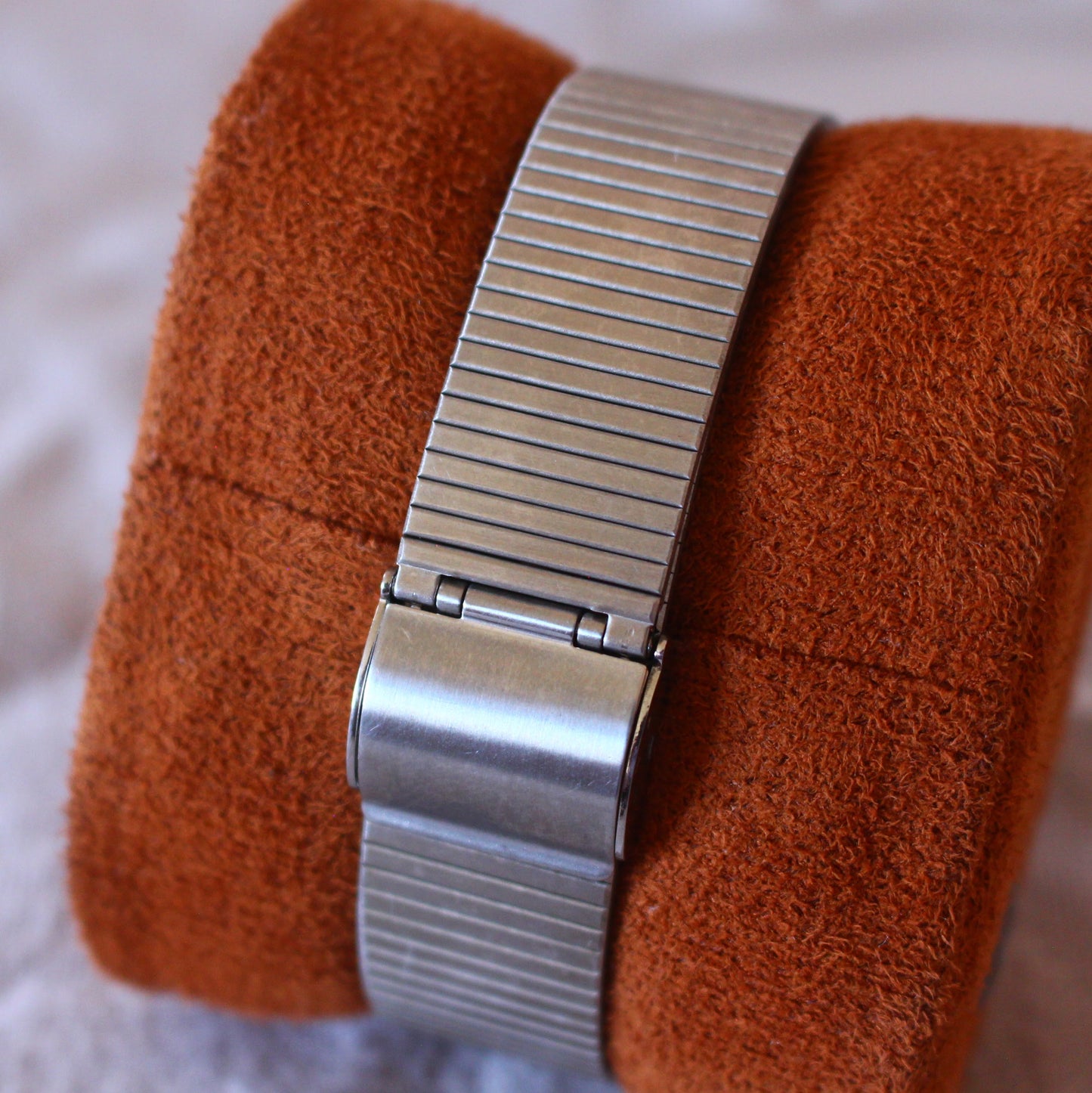Vintage Seiko Square Black Dial Watch Original Band - 1988 - 7832-5050