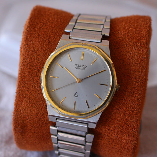 Vintage Seiko High Accuracy Quartz Two Tone Watch - 1990 - 6030-7060