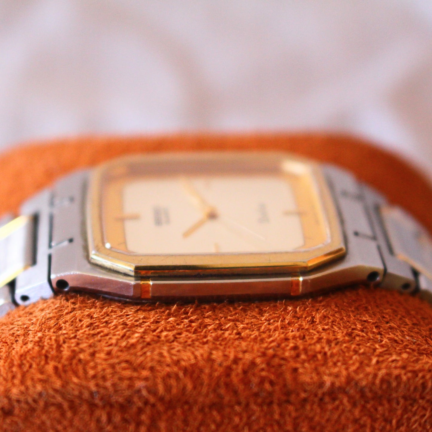 Seiko Dolce Ultra Thin Two Tone Retro Tank Dress Watch - 1992 - 9521-5020