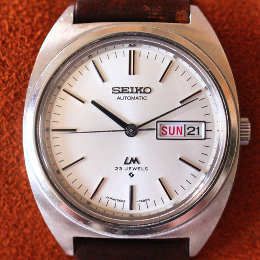 Vintage Seiko Lord Matic LM Automatic Stainless JDM Watch - 1971 - 5606-7140