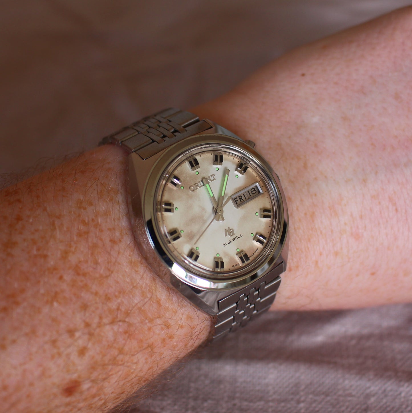 Orient HA Automatic Watch Unique Smokey Patina Dial - 70s - GS469714-8B